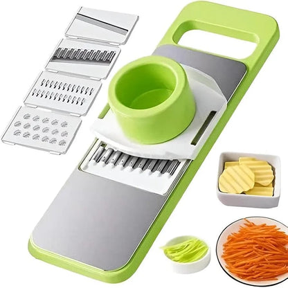 5-in-1 Mandoline Vegetable Slicer Grater Pakistan Multi Blade Kitchen Chopper COD