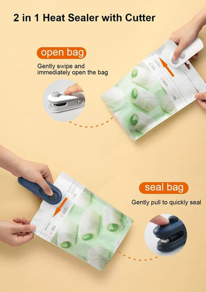 Mini Handheld Bag Sealer Airtight Seal Chips Biscuits Dry Fruits Pakistan SnapUp