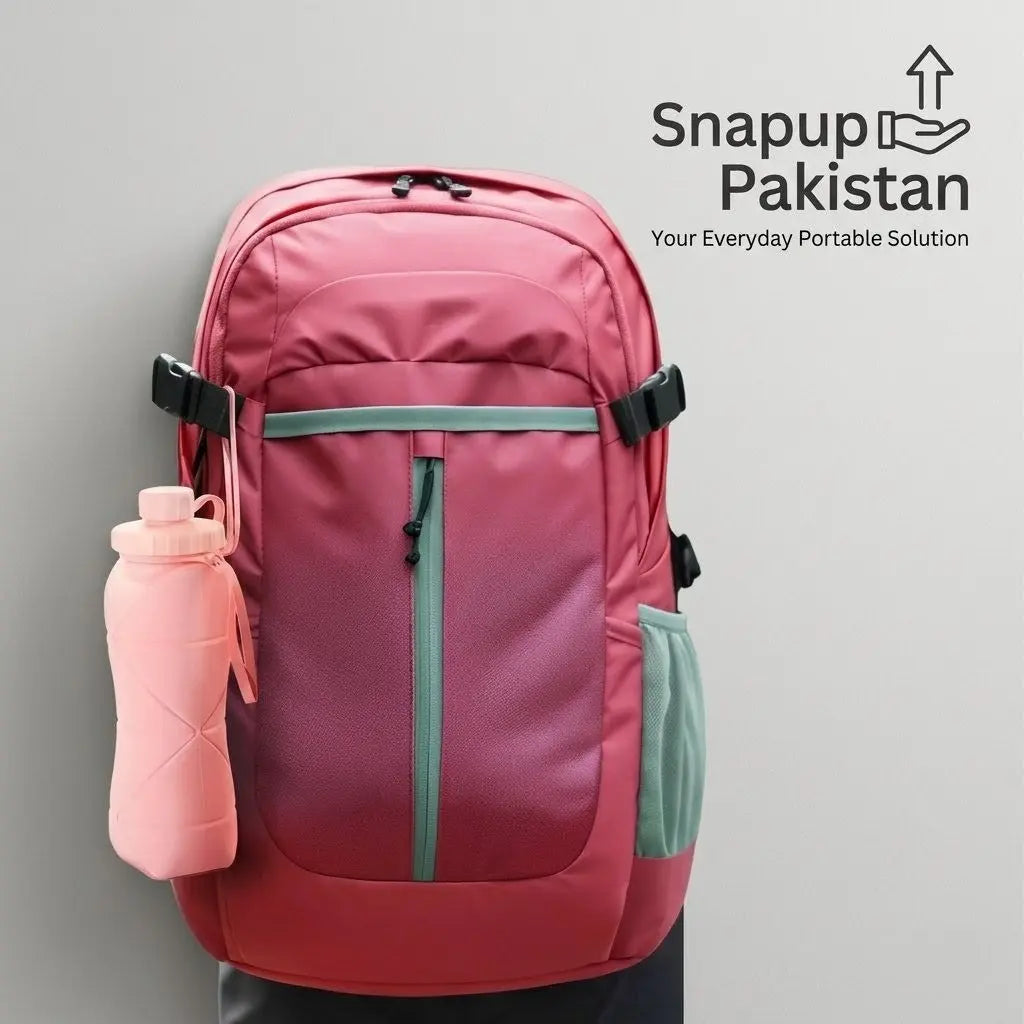 Portable Silicone Folding Water Bottle – 600ML | Leakproof Collapsible Sports Bottle SnapUp Pakistan 999.00 Yellow