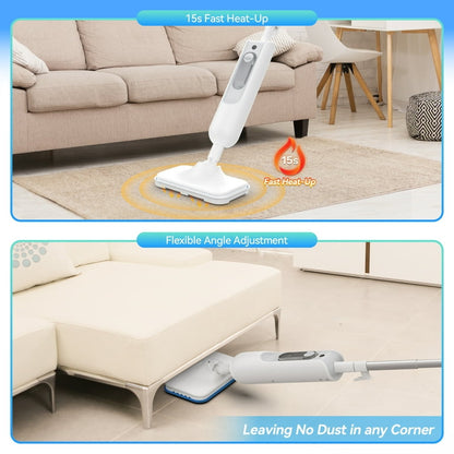 Steam Floor Mop 360 Degree Swivel Head 400ml Water Tank Chemical Free Cleaning Pakistan