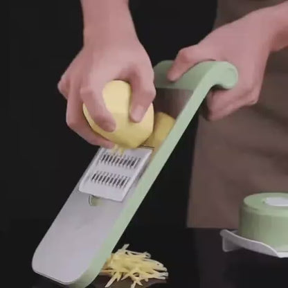 5-in-1 Mandoline Vegetable Slicer & Grater — Multi-Blade Kitchen Chopper